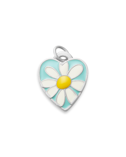 Consuela Enamel Daisy Heart Charm
 – Consuela