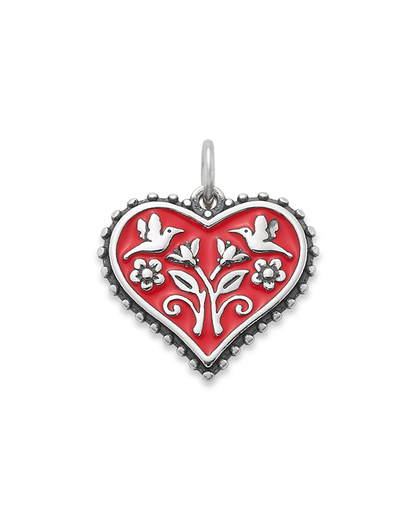 Consuela Enamel Red Hearts in Bloom Charm
 – Consuela