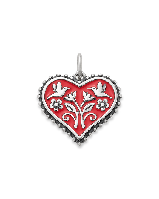 Consuela Enamel Red Hearts in Bloom Charm
 – Consuela