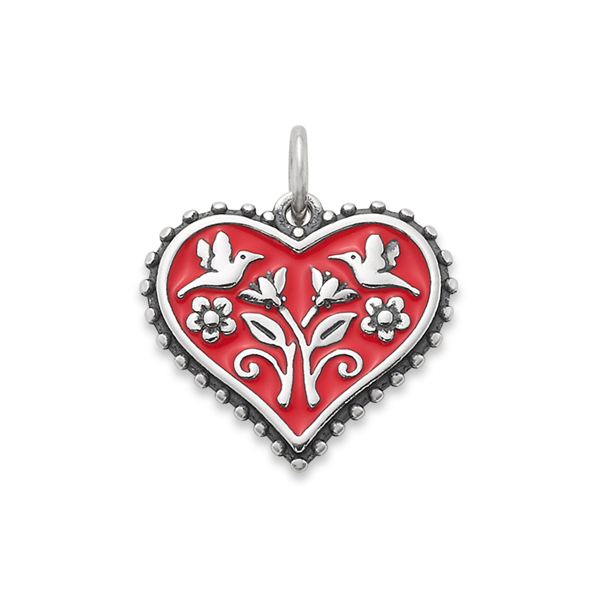 Consuela Enamel Red Hearts in Bloom Charm
 – Consuela