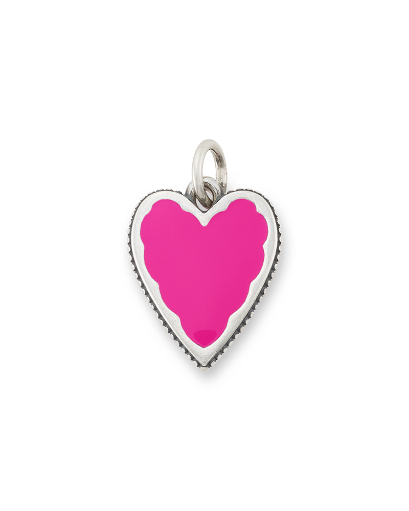 Consuela Enamel Dark Pink Heart Charm
 – Consuela