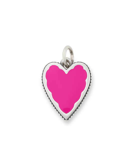 Consuela Enamel Dark Pink Heart Charm
 – Consuela