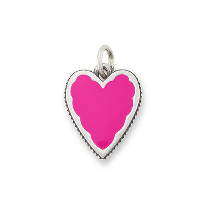 Consuela Enamel Dark Pink Heart Charm
 – Consuela