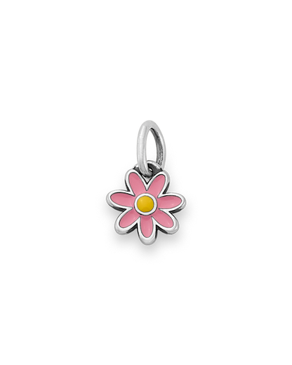 Consuela Enamel Pink and Yellow Mini Flower Charm
 – Consuela