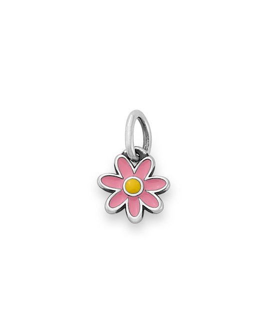 Consuela Enamel Pink and Yellow Mini Flower Charm
 – Consuela