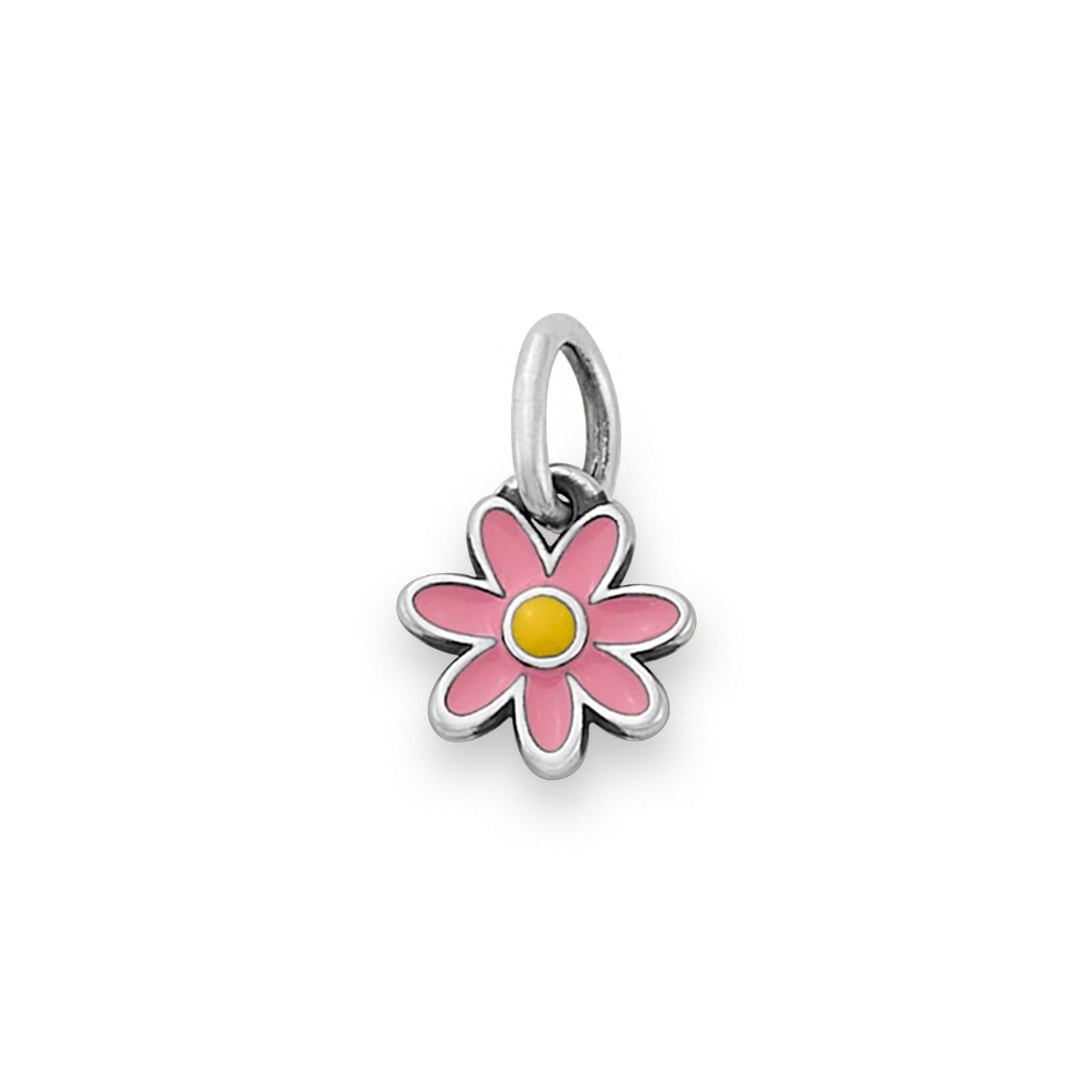 Consuela Enamel Pink and Yellow Mini Flower Charm
 – Consuela