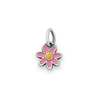 Consuela Enamel Pink and Yellow Mini Flower Charm
 – Consuela