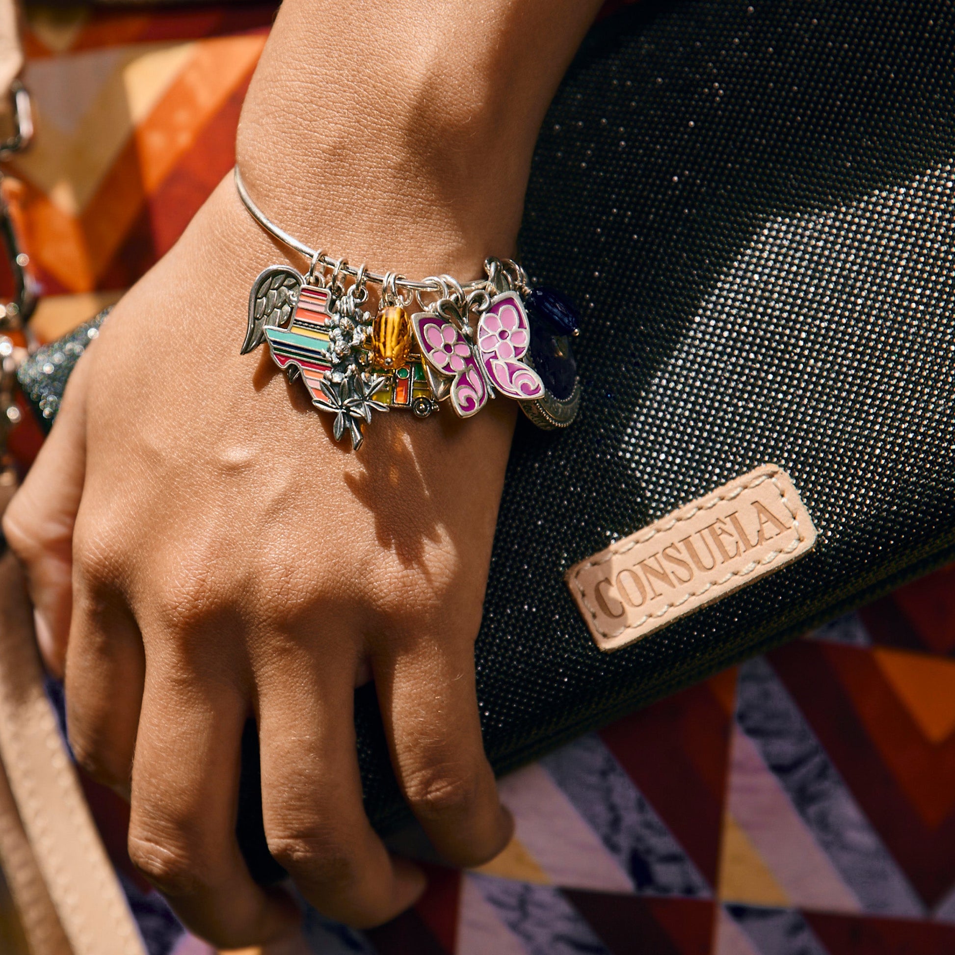 Consuela Purple Enamel Butterfly Charm
 – Consuela