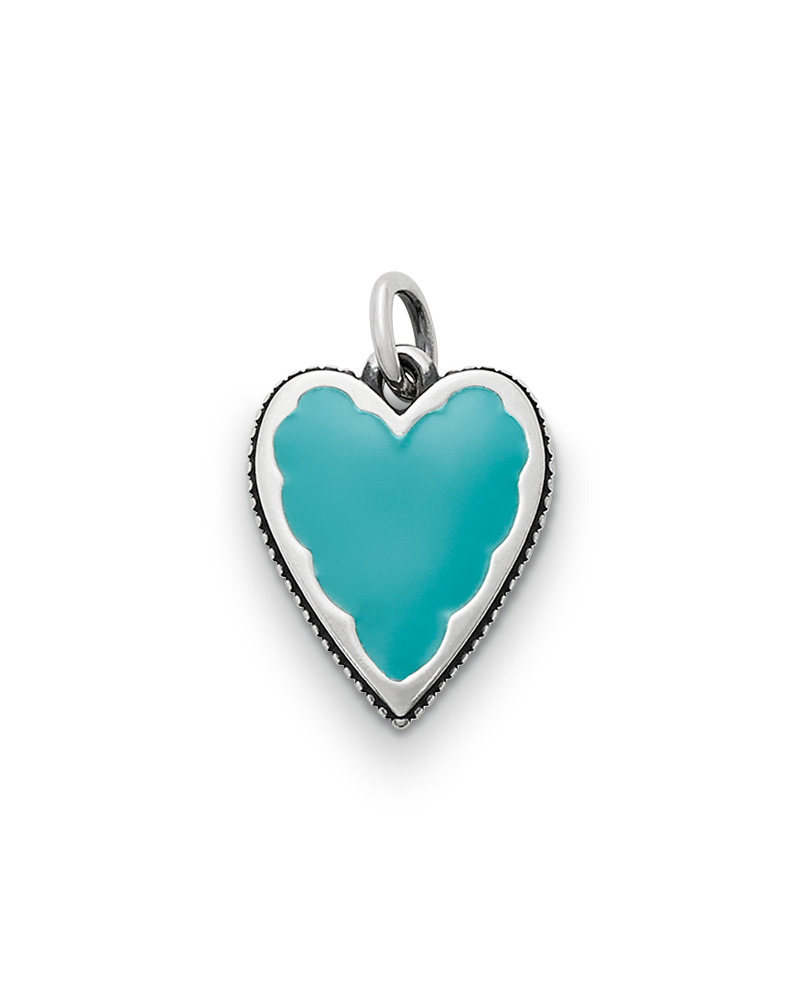 Consuela Enamel Teal Heart Charm
 – Consuela