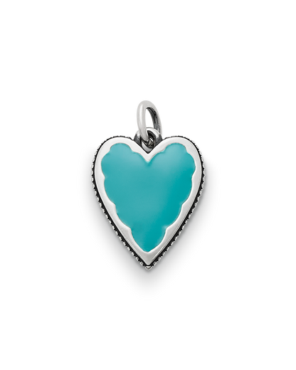 Consuela Enamel Teal Heart Charm
 – Consuela