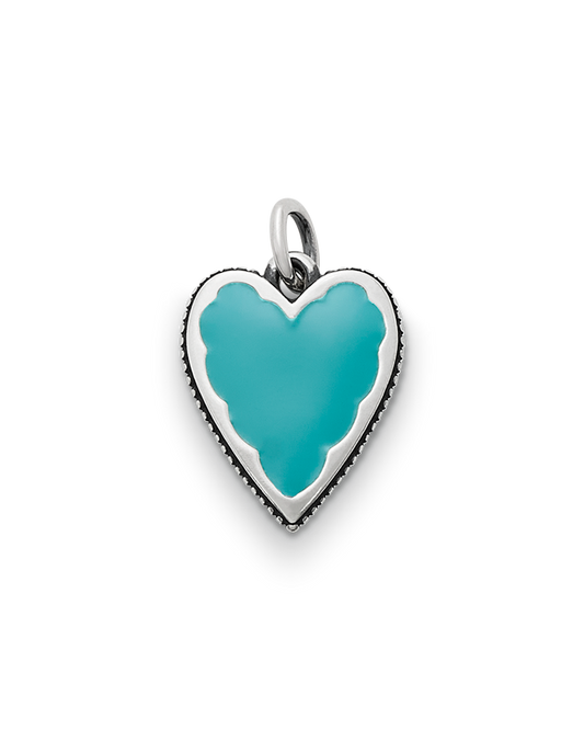 Consuela Enamel Teal Heart Charm
 – Consuela