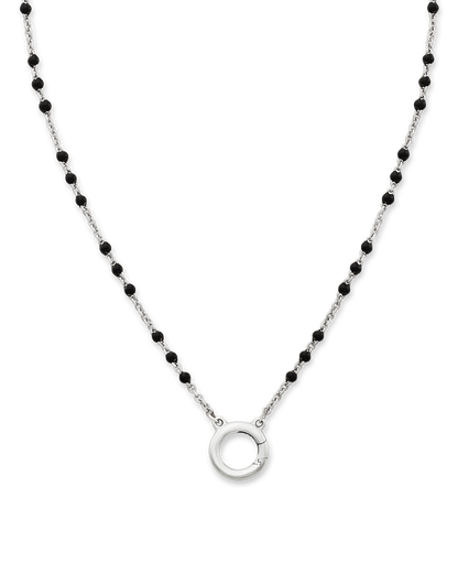 Consuela Enamel Beaded Chain Changeable Charm Holder Necklace
 – Consuela