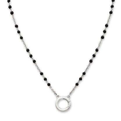 Consuela Enamel Beaded Chain Changeable Charm Holder Necklace
 – Consuela