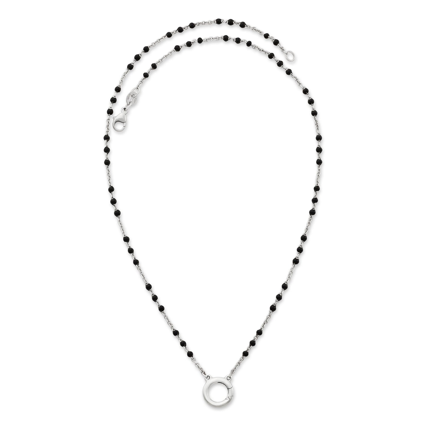Consuela Enamel Beaded Chain Changeable Charm Holder Necklace
 – Consuela