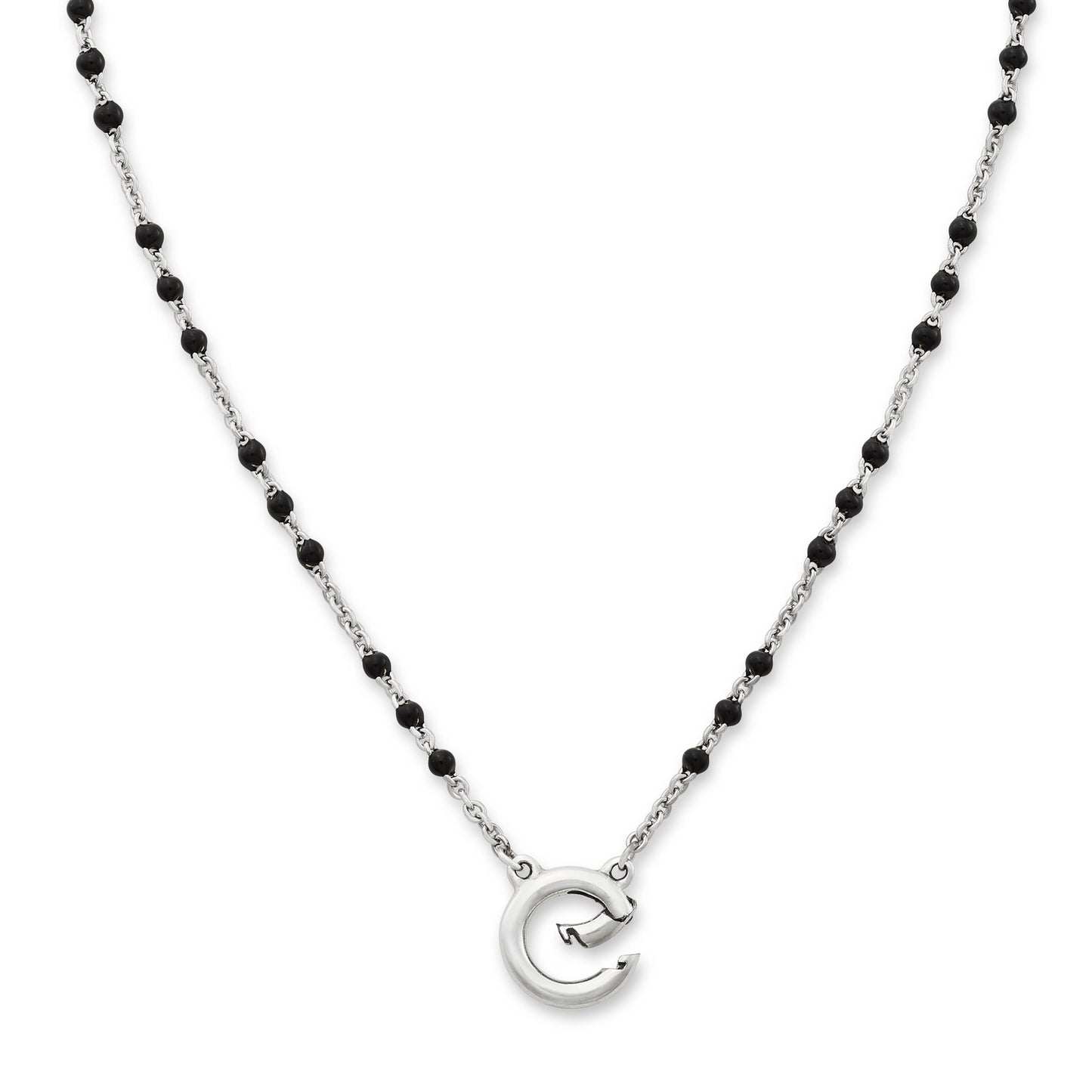 Consuela Enamel Beaded Chain Changeable Charm Holder Necklace
 – Consuela