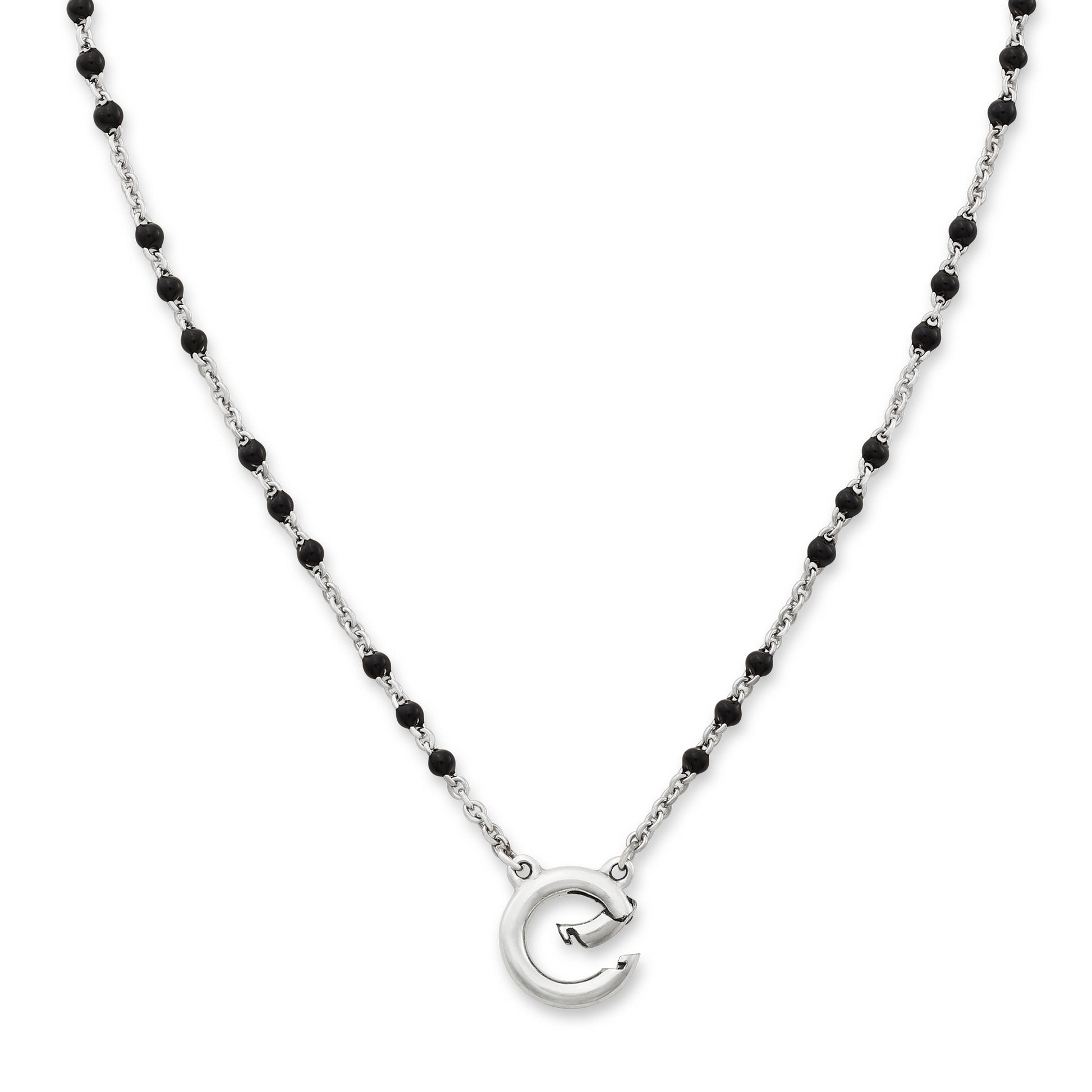 Consuela Enamel Beaded Chain Changeable Charm Holder Necklace
 – Consuela