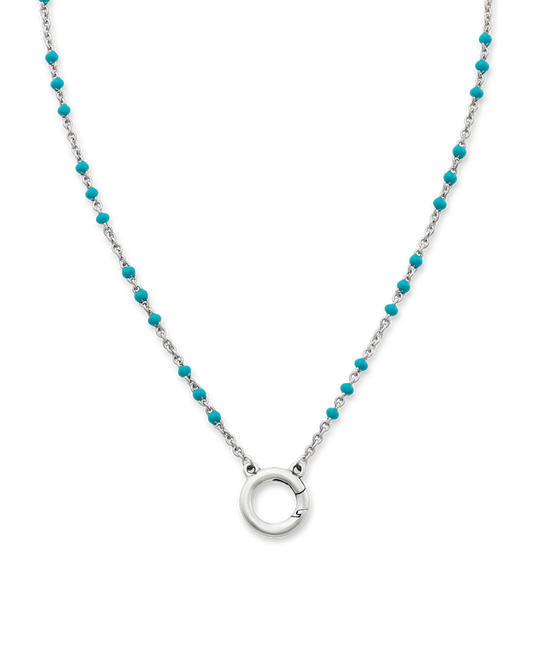 Consuela Enamel Beaded Chain Changeable Charm Holder Necklace
 – Consuela