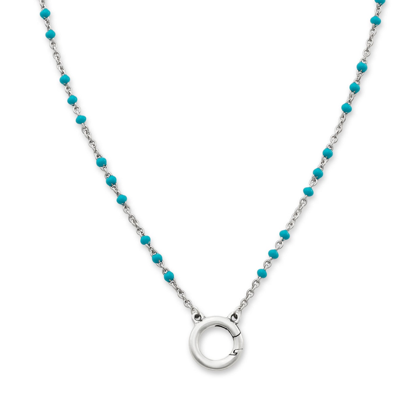 Consuela Enamel Beaded Chain Changeable Charm Holder Necklace
 – Consuela