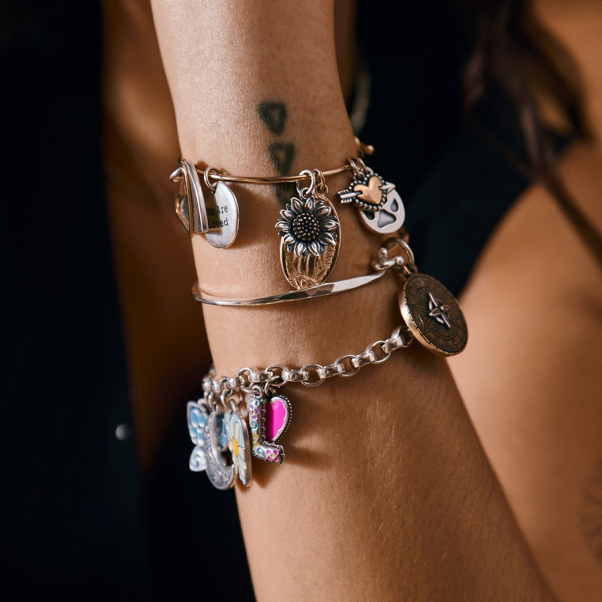 Consuela Hammered Hook-On Bracelet
 – Consuela