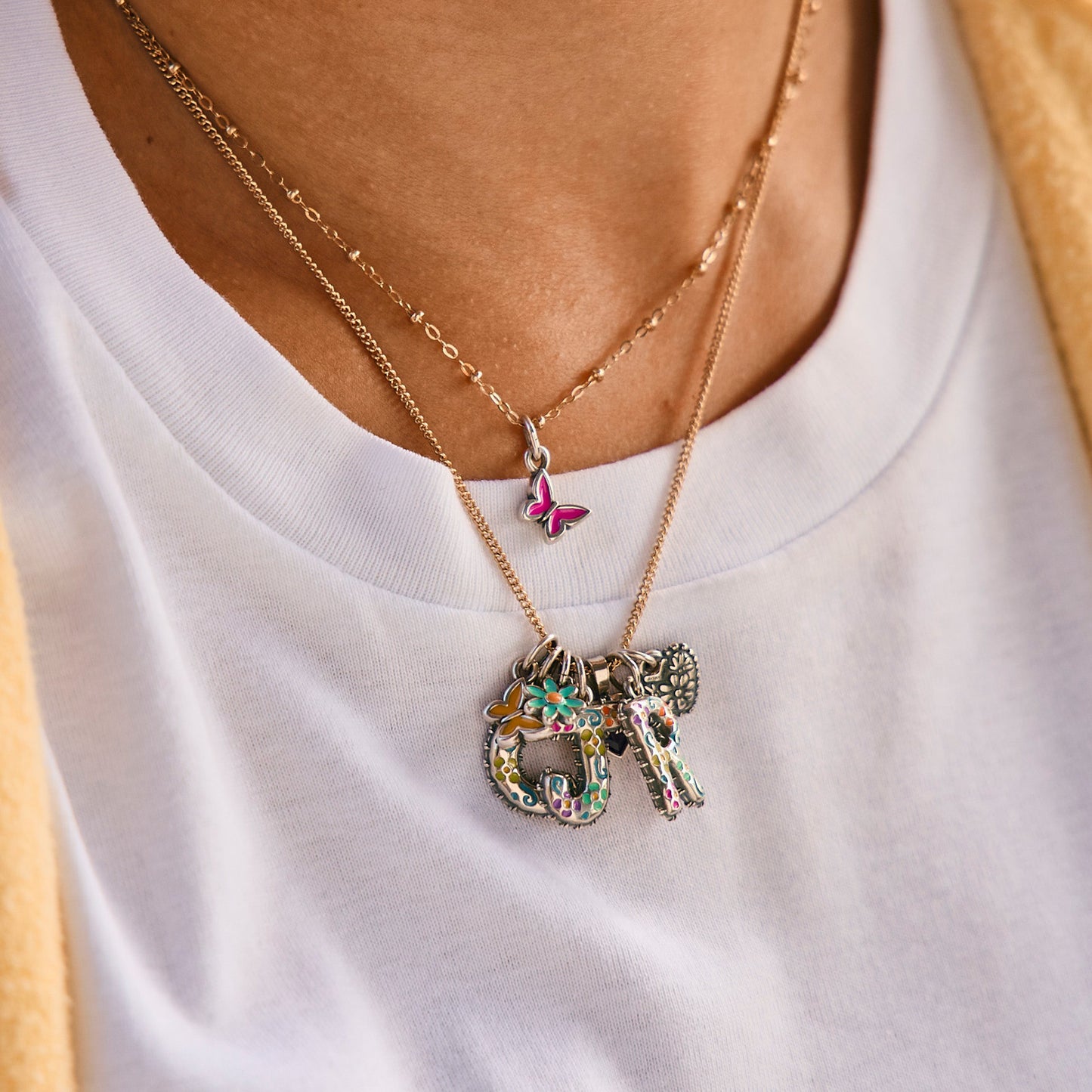 Consuela Enamel Dark Pink Mini Butterfly Charm
 – Consuela