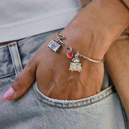 Consuela Enamel Red Connected Hearts Charm
 – Consuela