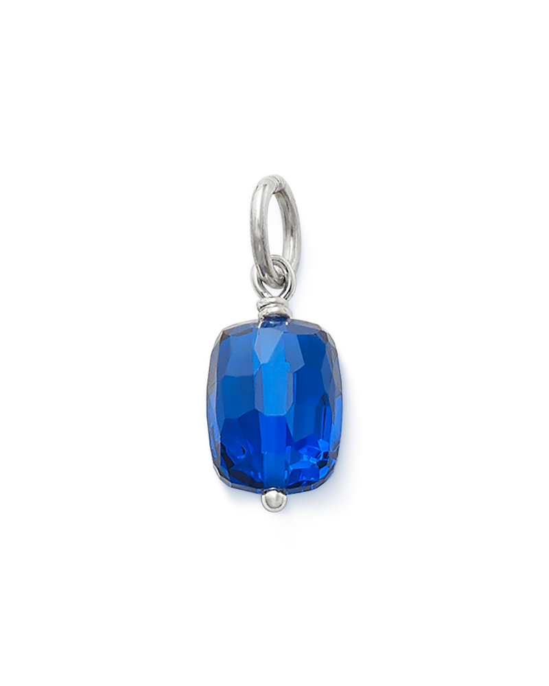 Consuela Faceted Lab-Created Blue Spinel Gemstone Bead Pendant
 – Consuela