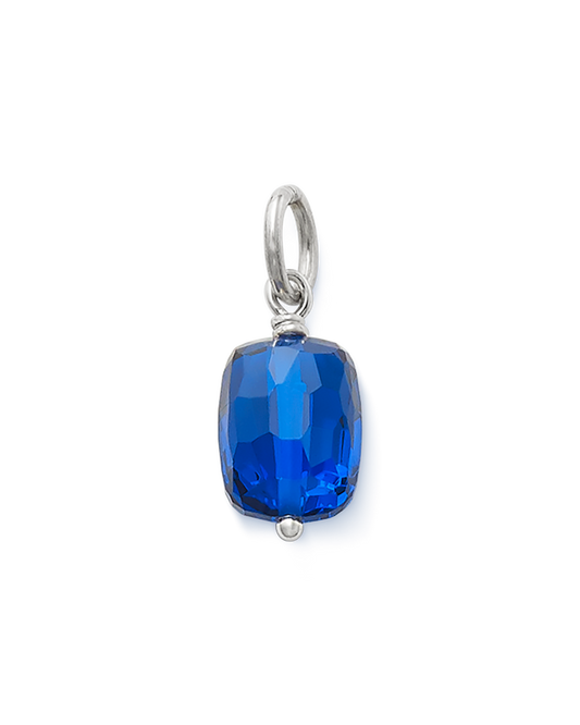 Consuela Faceted Lab-Created Blue Spinel Gemstone Bead Pendant
 – Consuela