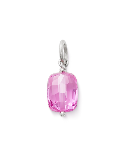 Consuela Faceted Lab-Created Pink Sapphire Gemstone Bead Pendant
 – Consuela
