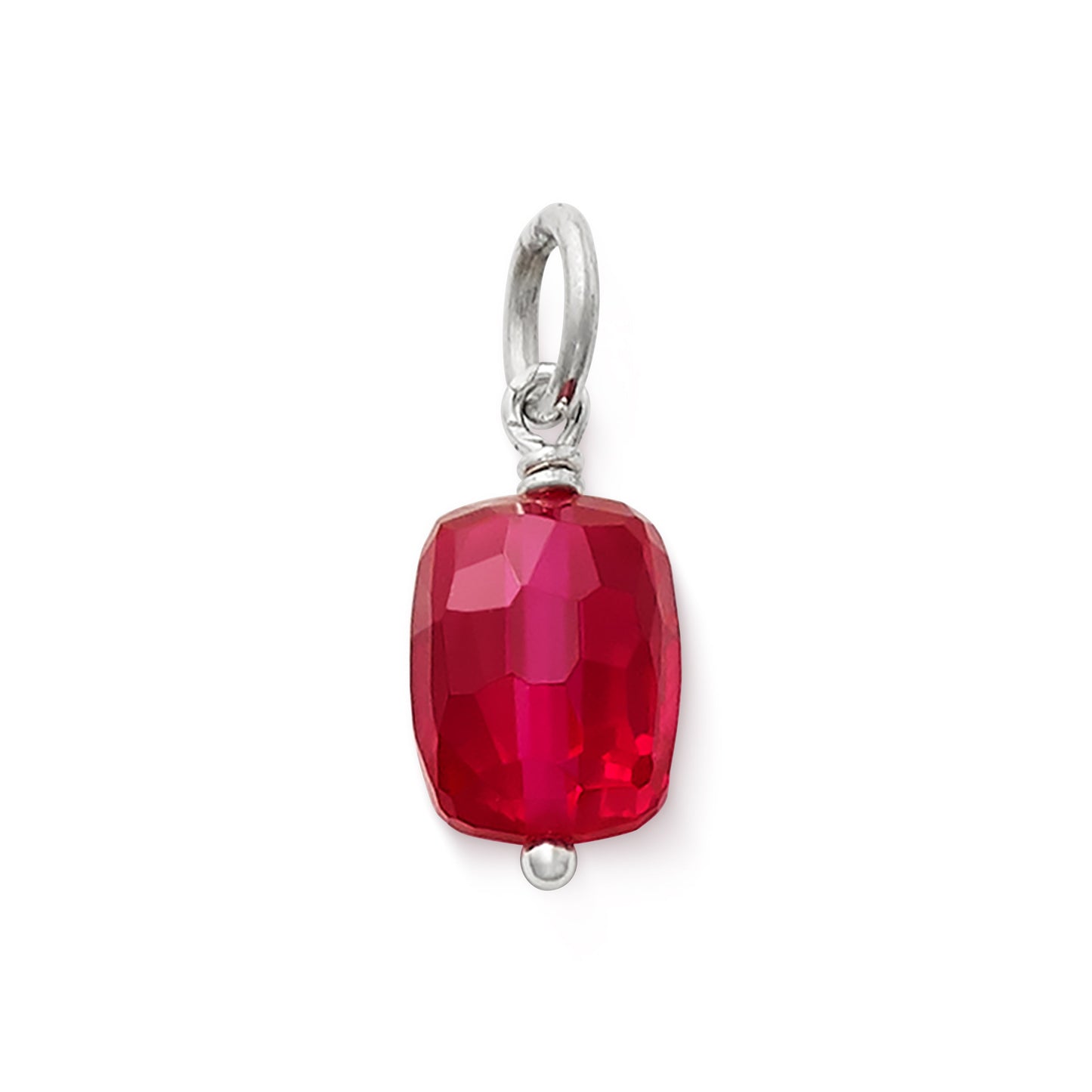 Consuela Faceted Lab-Created Ruby Gemstone Bead Pendant
 – Consuela
