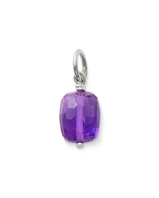 Consuela Faceted Lab-Created Amethyst Gemstone Bead Pendant
 – Consuela