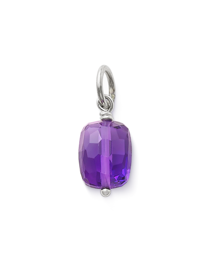 Consuela Faceted Lab-Created Amethyst Gemstone Bead Pendant
 – Consuela